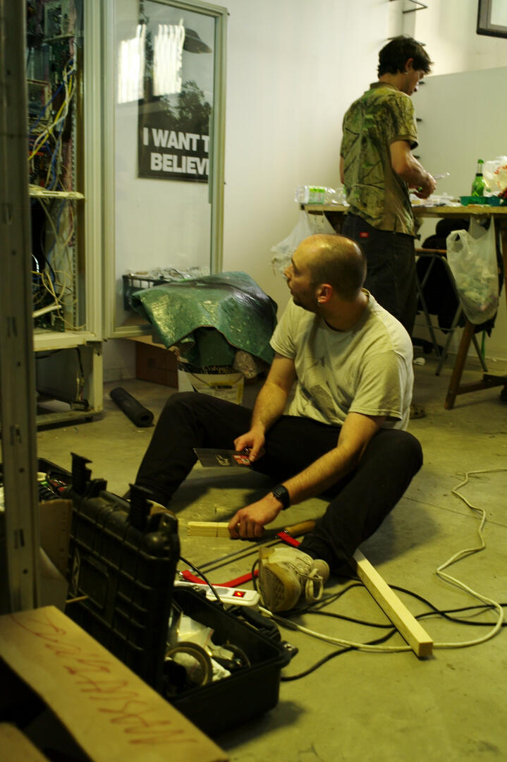 Matteo and Marco at work